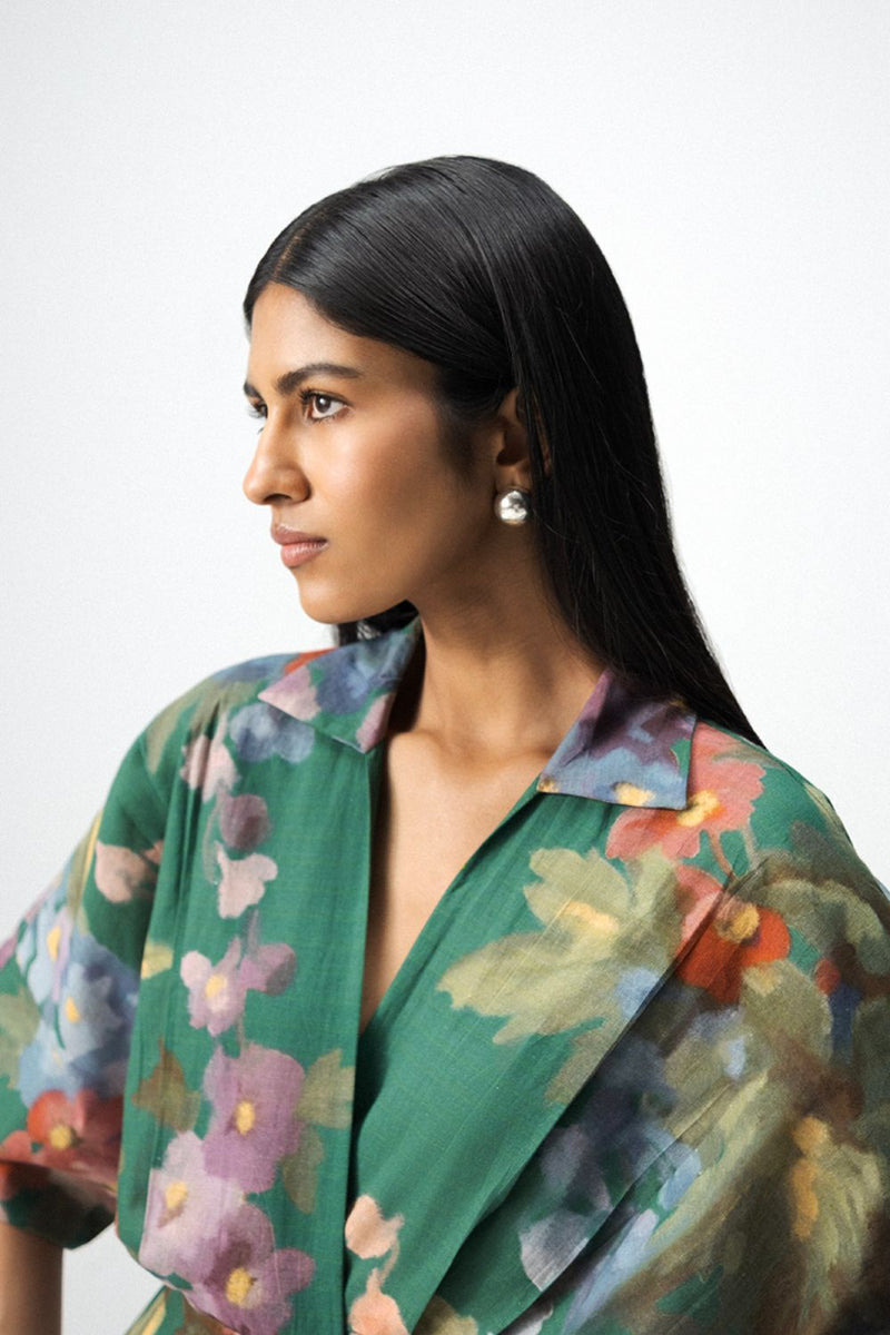 THEA SHIRT DRESS poplin by Yam in multi color for women in Singapore