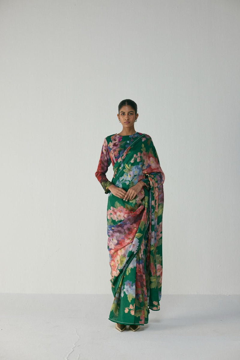 THEA SILK SAREE silk by Yam in multi color for women in Singapore