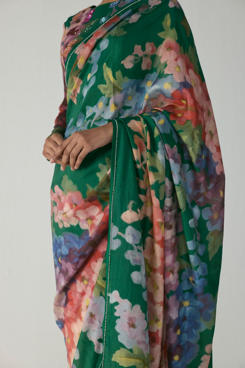 THEA SILK SAREE silk by Yam in multi color for women in Singapore