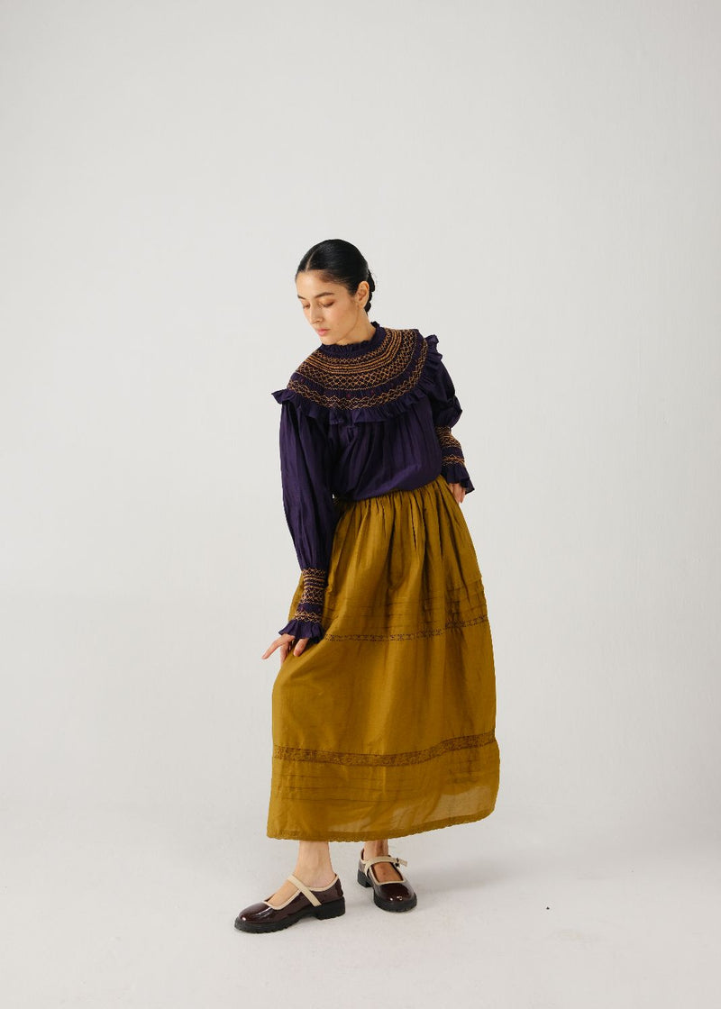 Theo top-Ink silk by CORD for women in Singapore