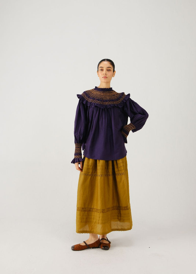Theo top-Ink silk by CORD for women in Singapore
