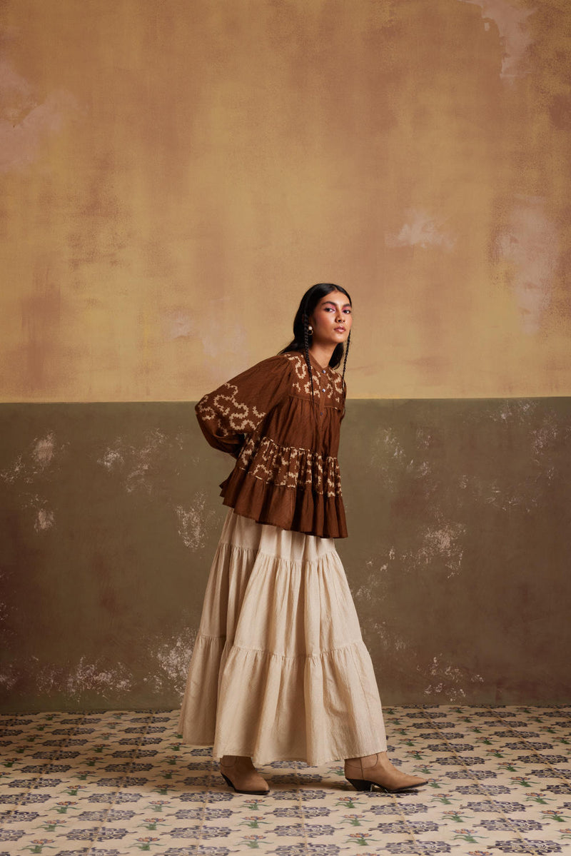 Tier Top-Tan Spiral cotton by CORD for women in Singapore