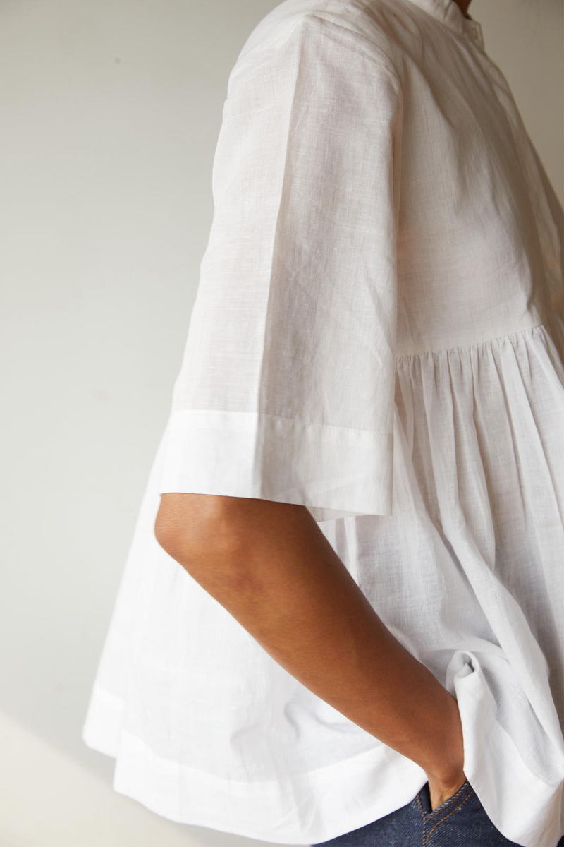 Timothee Top cotton by The Summer House in white color for women in Singapore