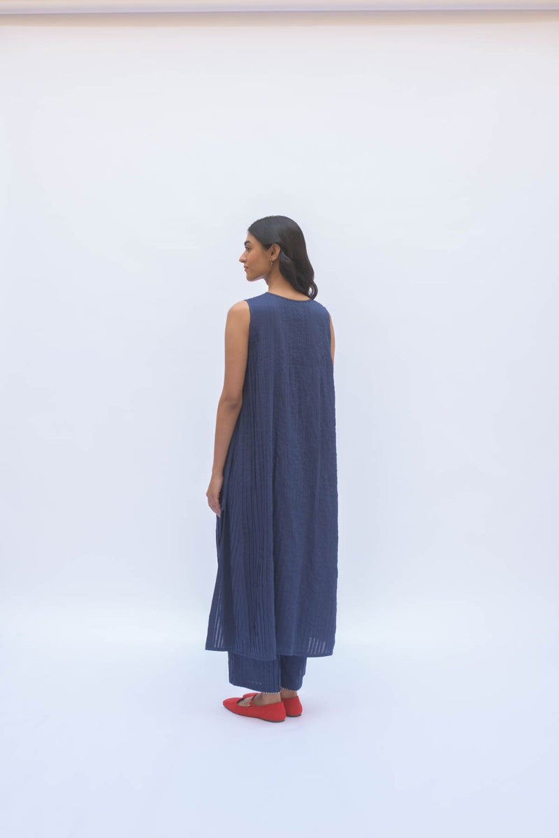 NEELI KURTA SET cotton by TOKREE in blue color for women in Singapore