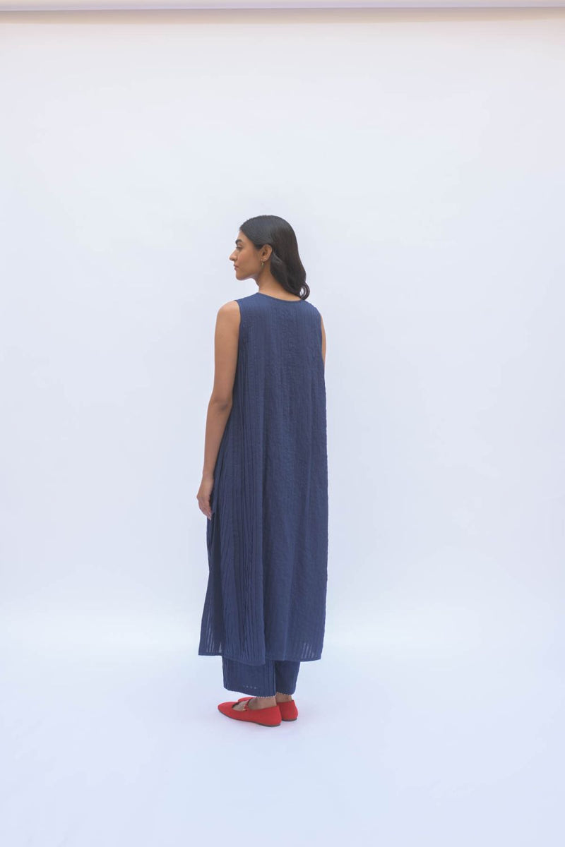 NEELI KURTA SET cotton by TOKREE in blue color for women in Singapore