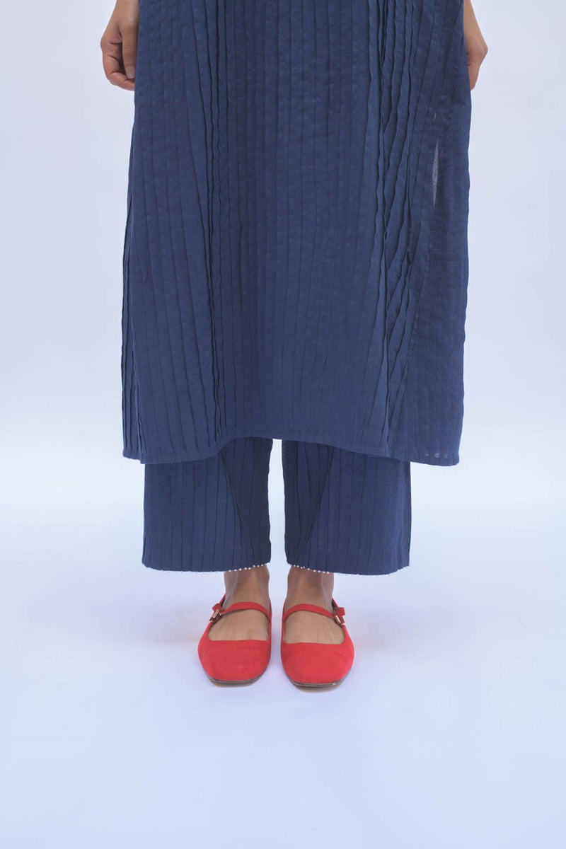NEELI KURTA SET cotton by TOKREE in blue color for women in Singapore