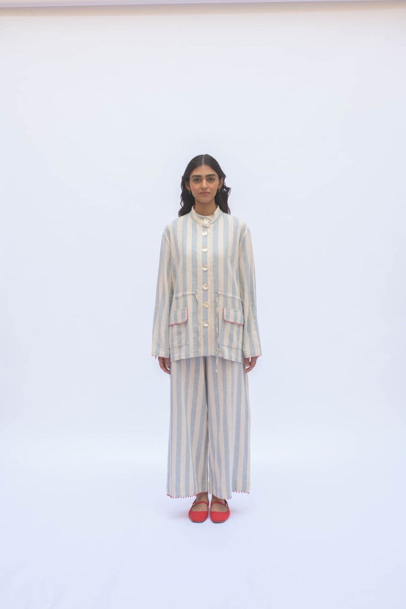 SOF PANT cotton by TOKREE in blue color for women in Singapore