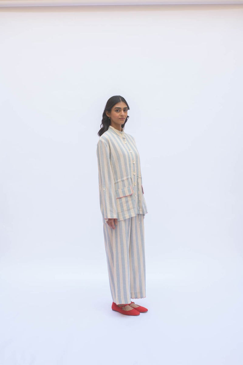 SOF PANT cotton by TOKREE in blue color for women in Singapore