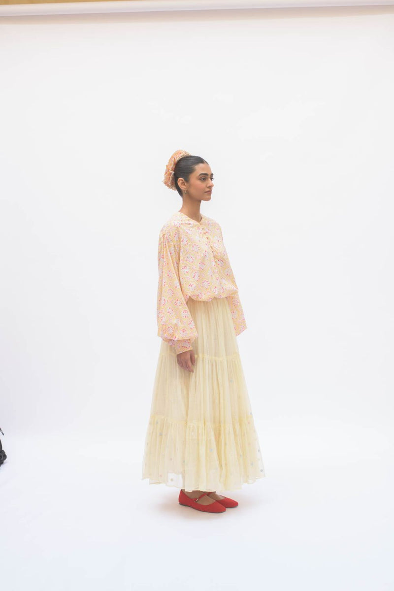 MAYA SKIRT LEMON by TOKREE in yellow color for women in Singapore