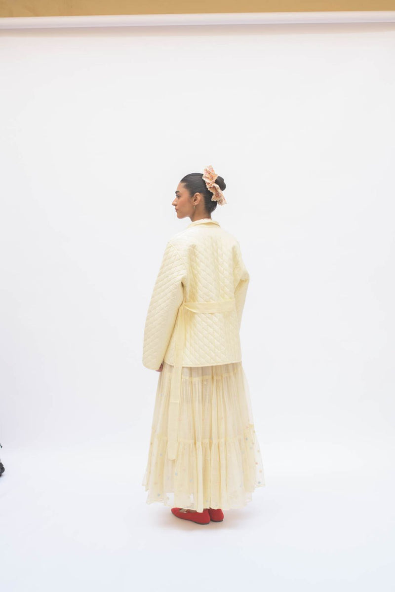 MAYA SKIRT LEMON by TOKREE in yellow color for women in Singapore