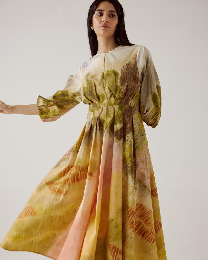 Tokyo Dress-Dale cotton by CORD in multi for women in Singapore
