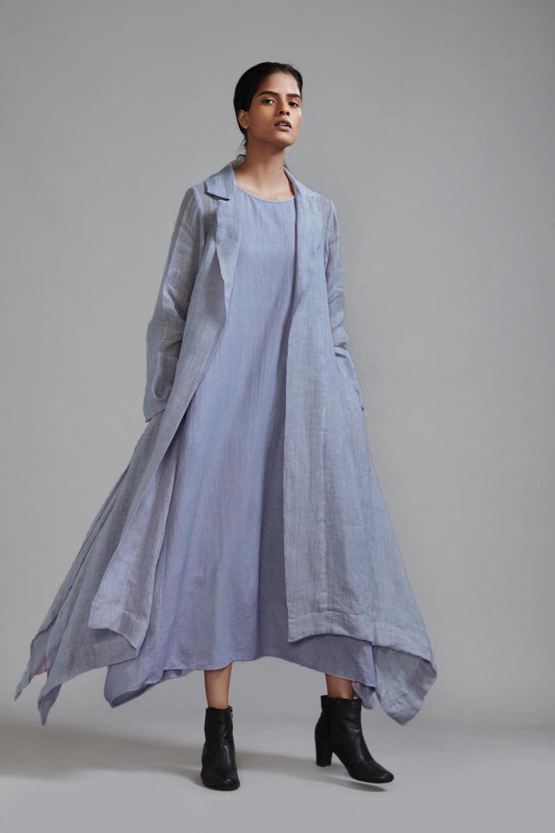 Trench Lavender Koza Jacket linen Jackets & Overlays by Mati for women in Singapore