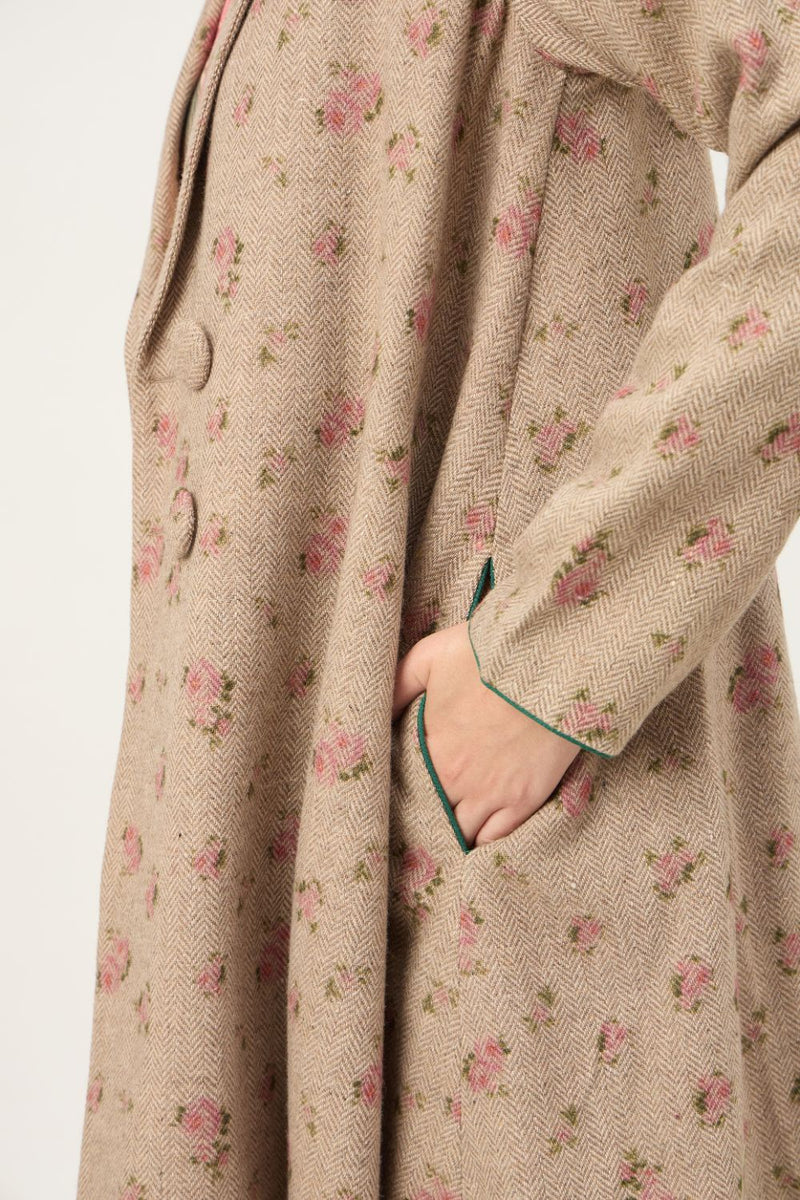 Rose Print Trench