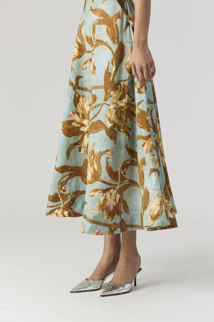 TREVI FRONT KNOTTED DRESS satin by Yam for women in Singapore