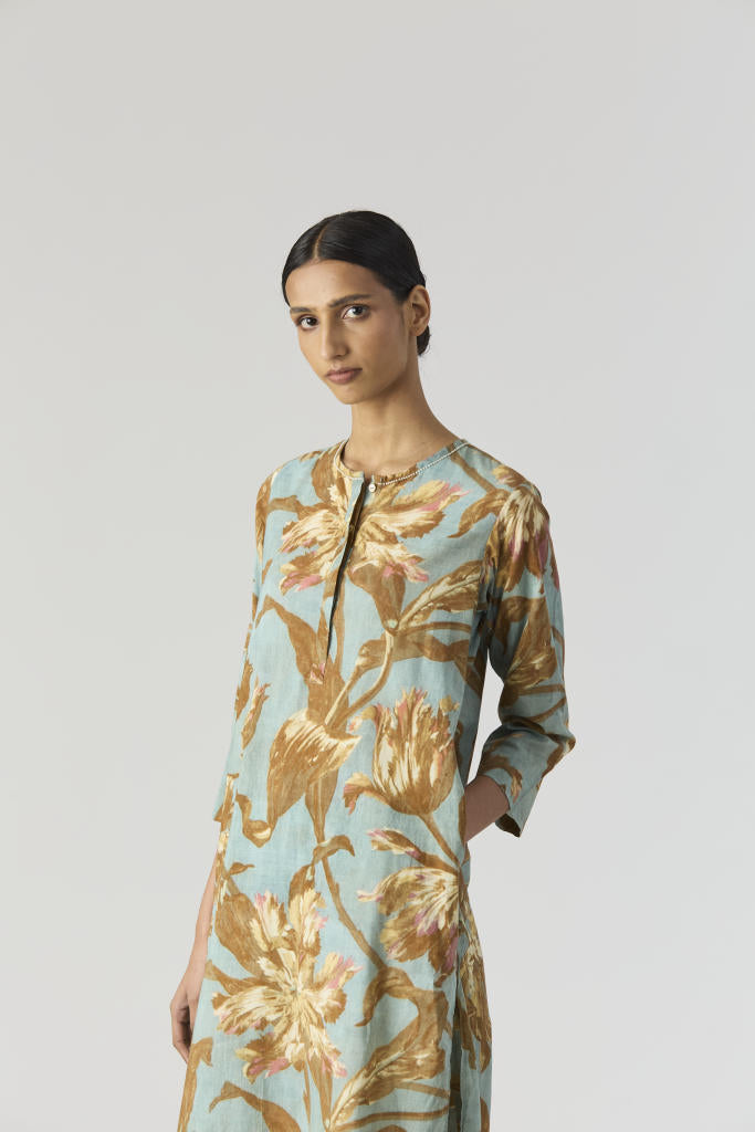 TREVI LONG KURTA SET cotton by Yam for women in Singapore