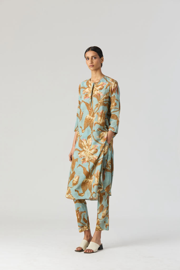 TREVI LONG KURTA SET cotton by Yam for women in Singapore