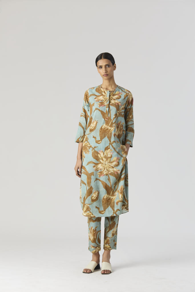 TREVI LONG KURTA SET cotton by Yam for women in Singapore