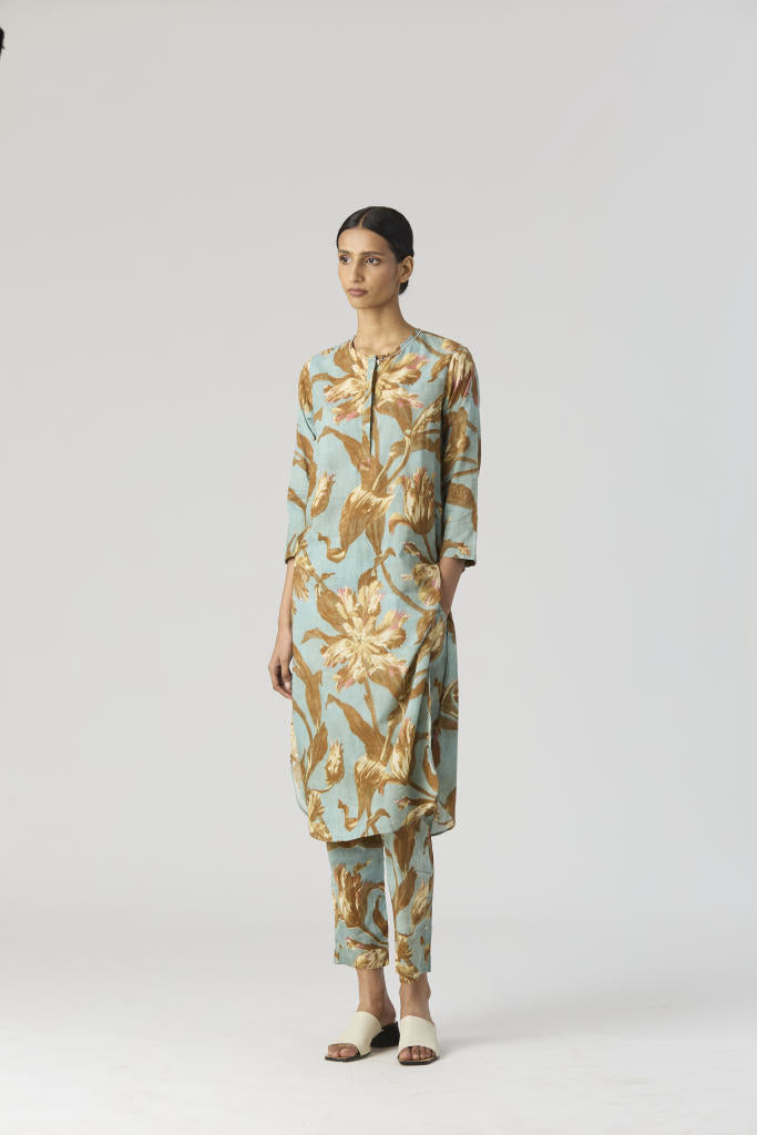 TREVI LONG KURTA SET cotton by Yam for women in Singapore