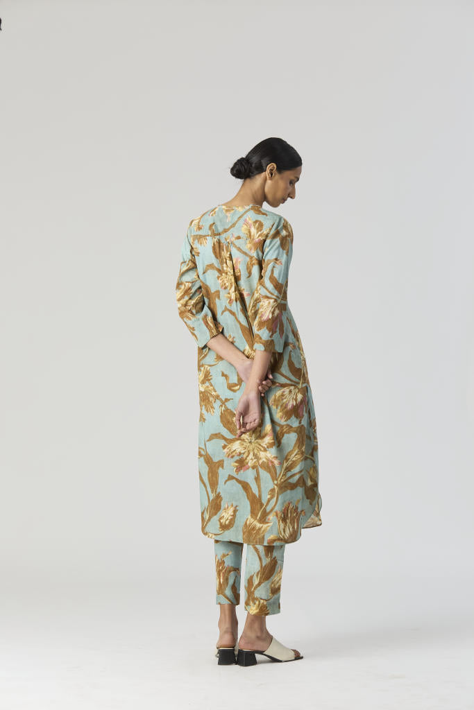 TREVI LONG KURTA SET cotton by Yam for women in Singapore