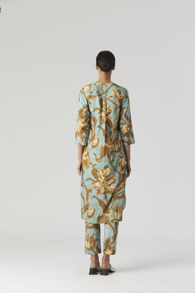 TREVI LONG KURTA SET cotton by Yam for women in Singapore
