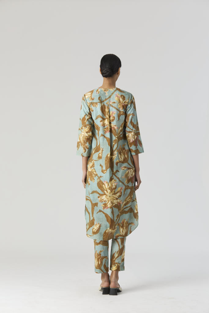 TREVI LONG KURTA SET cotton by Yam for women in Singapore