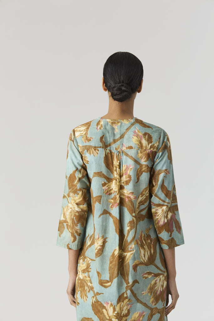 TREVI LONG KURTA SET cotton by Yam for women in Singapore