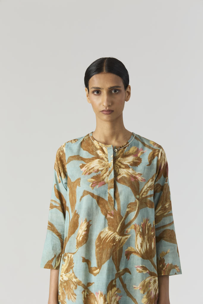 TREVI LONG KURTA SET cotton by Yam for women in Singapore