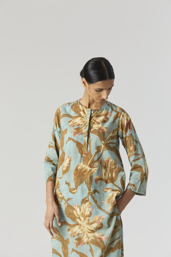TREVI LONG KURTA SET cotton by Yam for women in Singapore