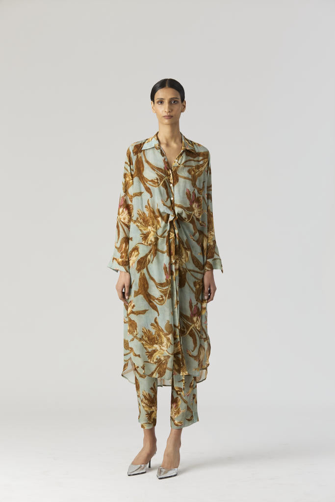 TREVI WRAP KURTA SET by Yam for women in Singapore