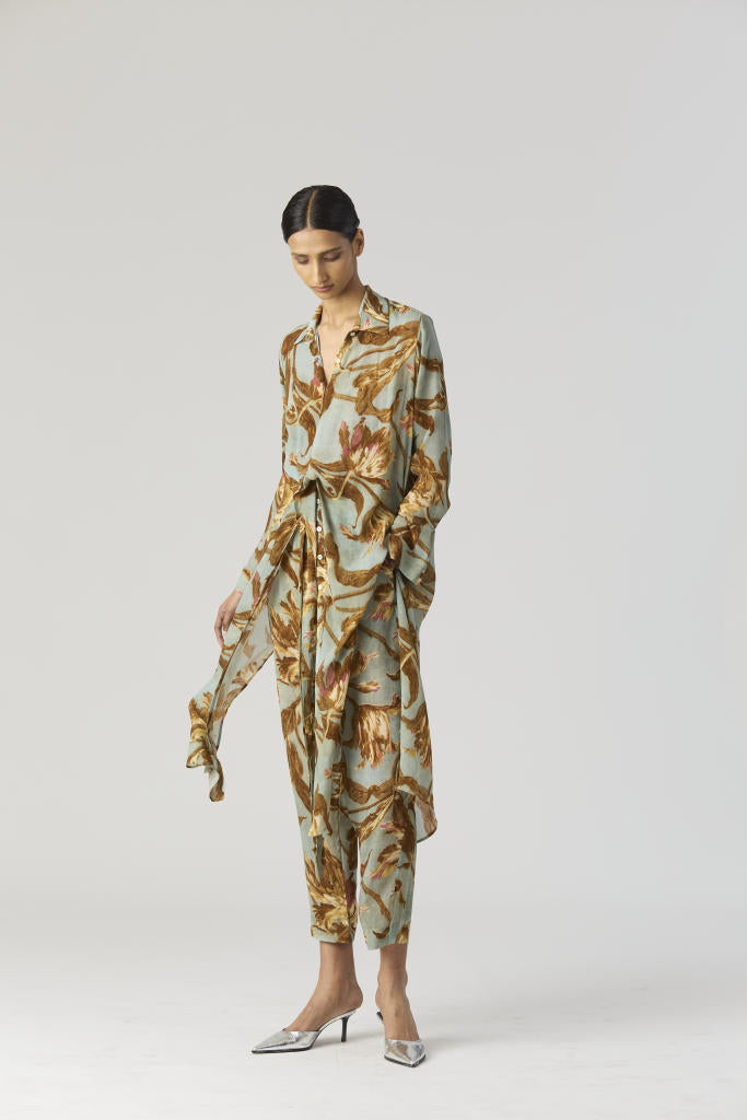TREVI WRAP KURTA SET by Yam for women in Singapore