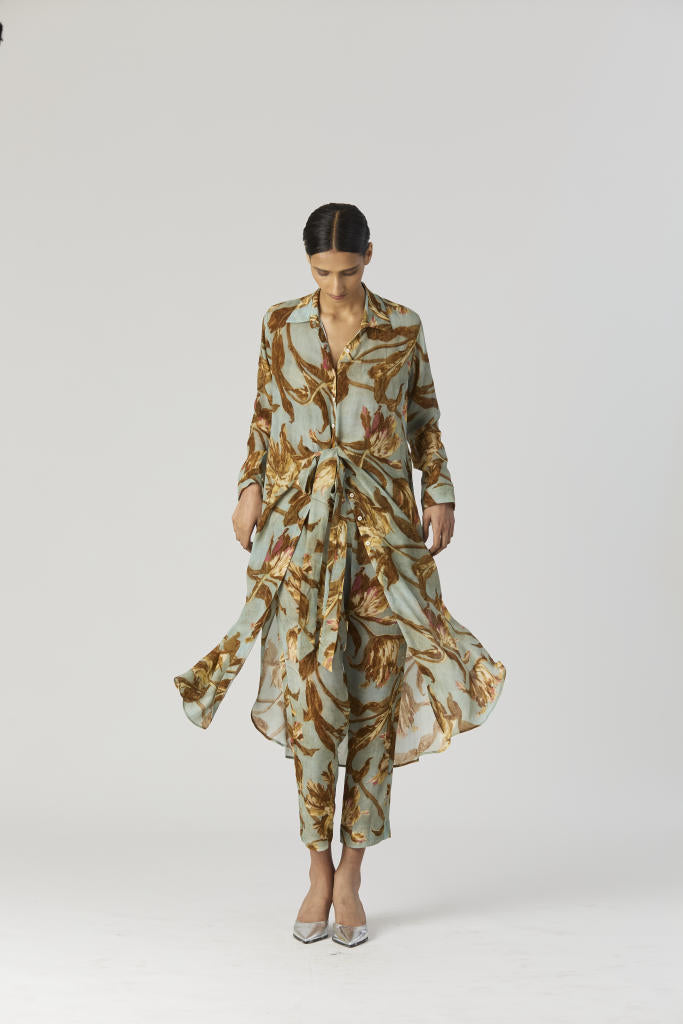 TREVI WRAP KURTA SET by Yam for women in Singapore