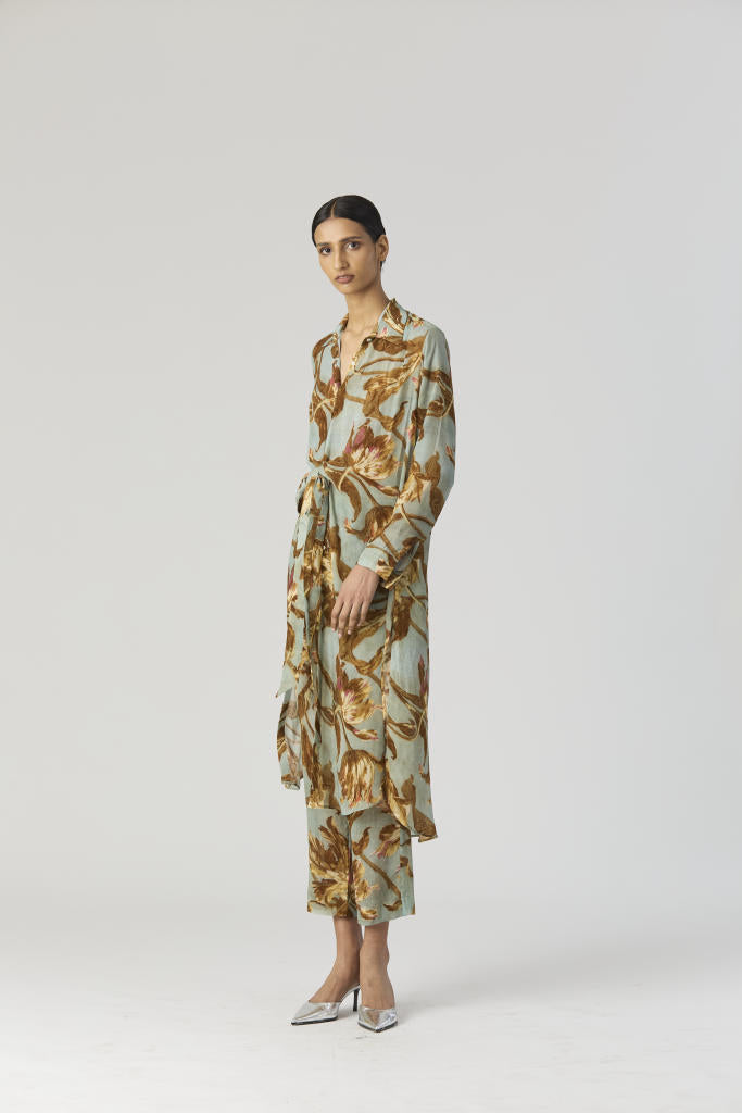 TREVI WRAP KURTA SET by Yam for women in Singapore