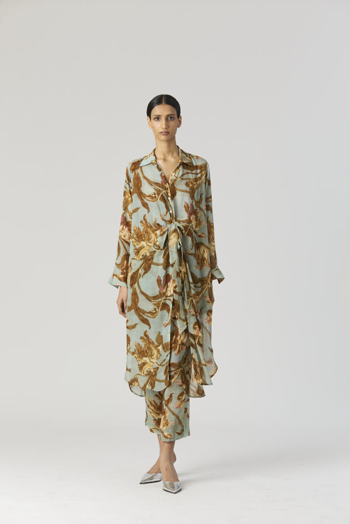 TREVI WRAP KURTA SET by Yam for women in Singapore