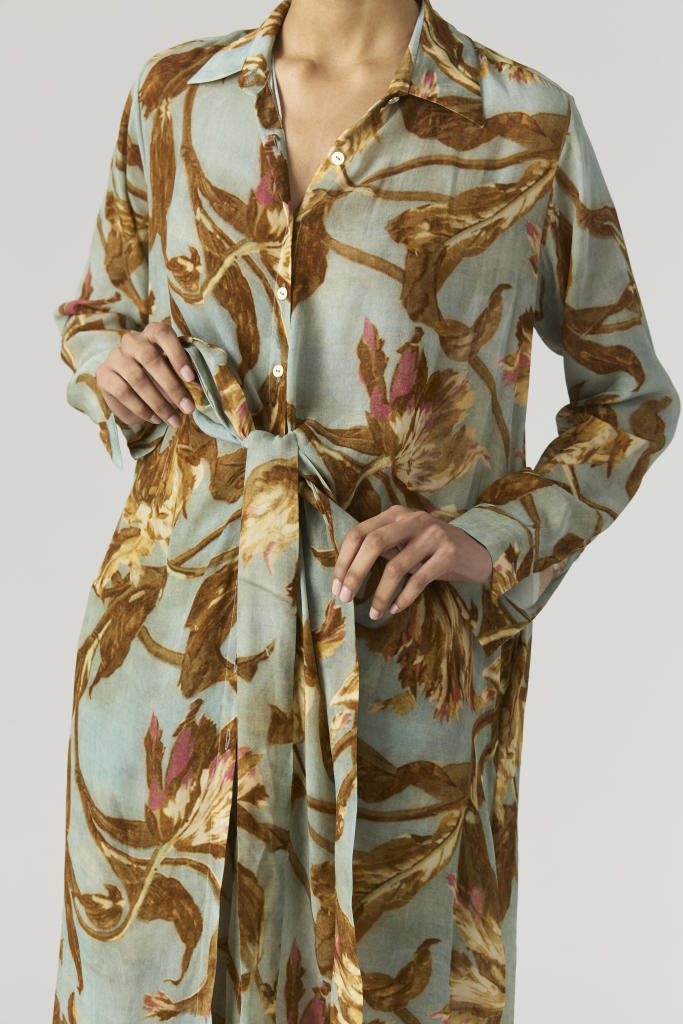 TREVI WRAP KURTA SET by Yam for women in Singapore