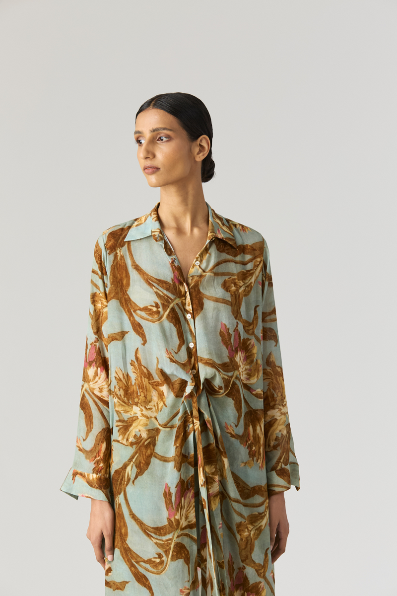 TREVI WRAP KURTA SET by Yam for women in Singapore