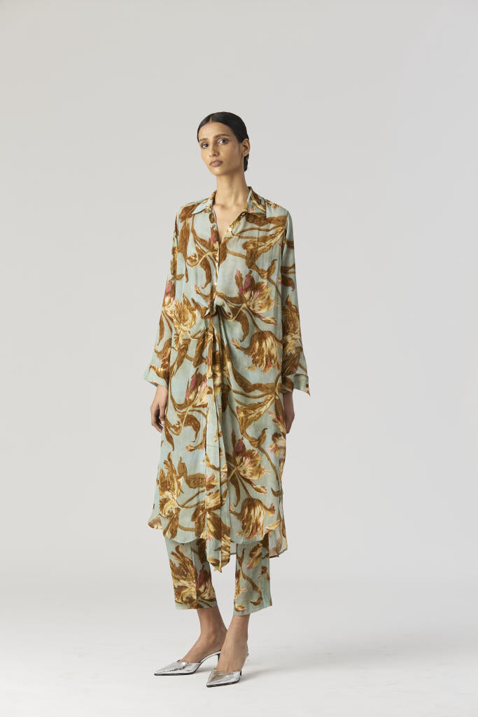TREVI WRAP KURTA SET by Yam for women in Singapore