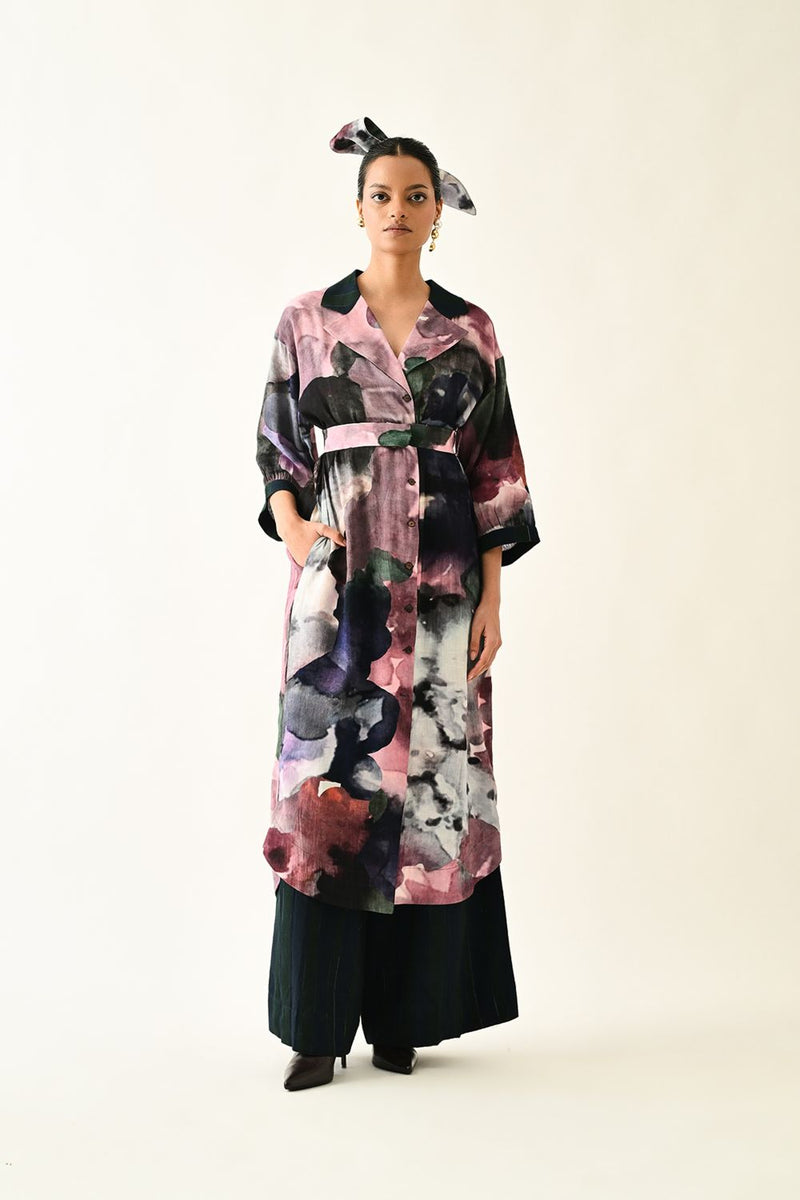 Twilight Bloom Trench Set