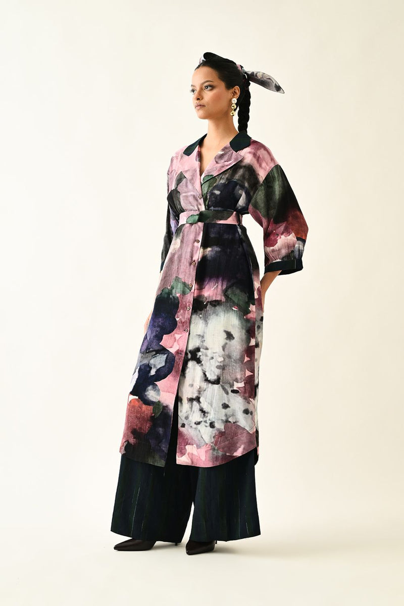 Twilight Bloom Trench Set