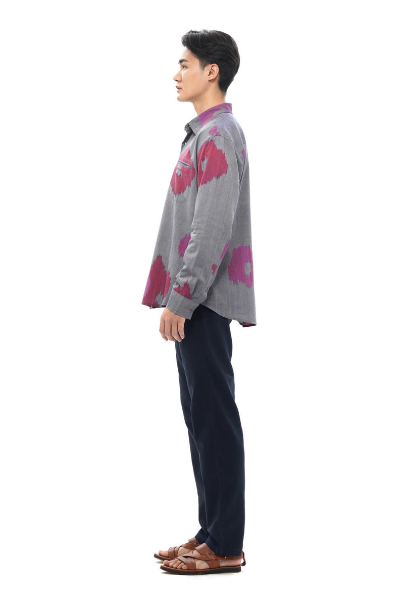 UME MENS FULL SHIRT 100% cotton by Translate Men in blue color for men in Singapore