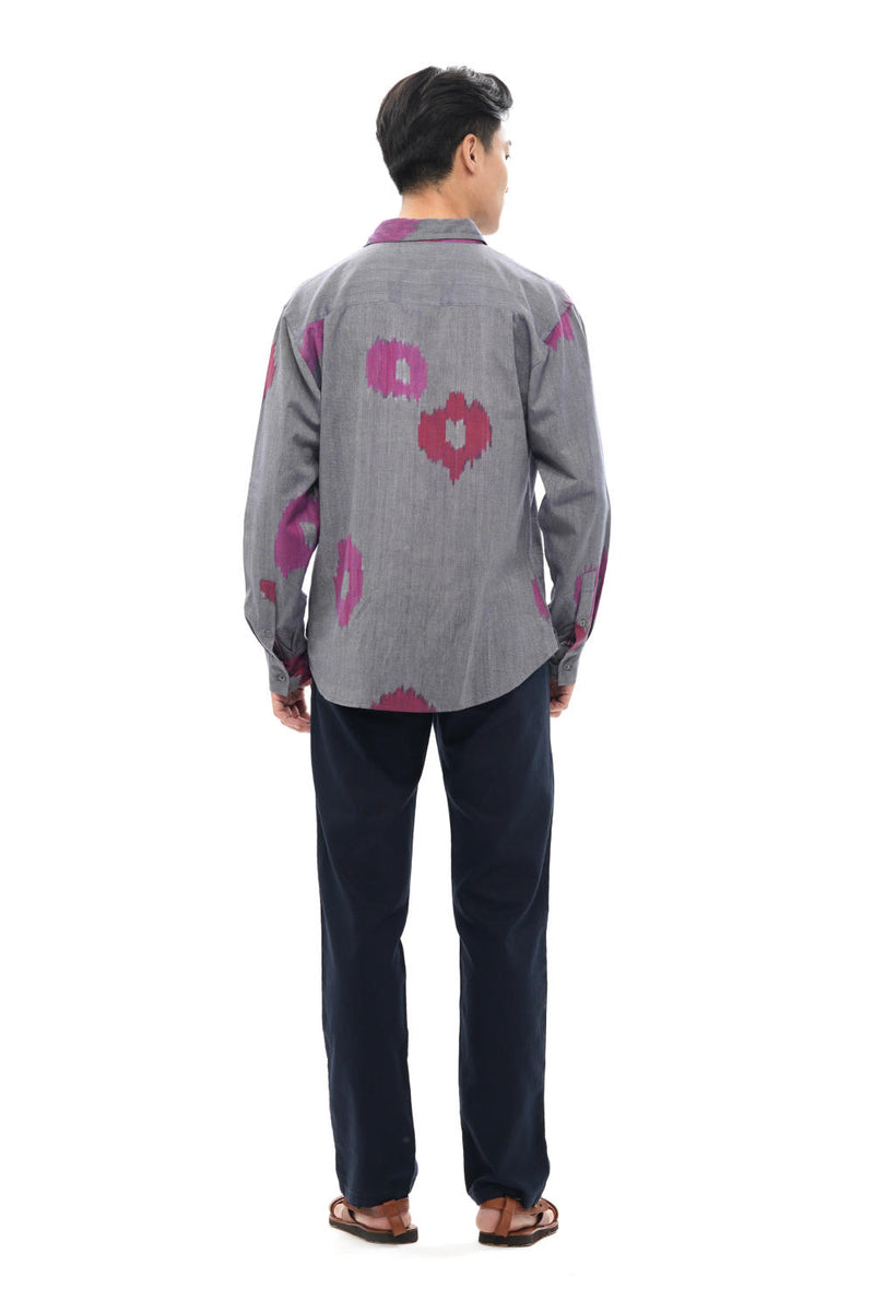UME MENS FULL SHIRT 100% cotton by Translate Men in blue color for men in Singapore