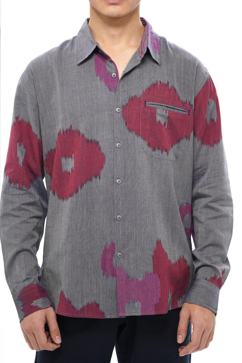UME MENS FULL SHIRT 100% cotton by Translate Men in blue color for men in Singapore