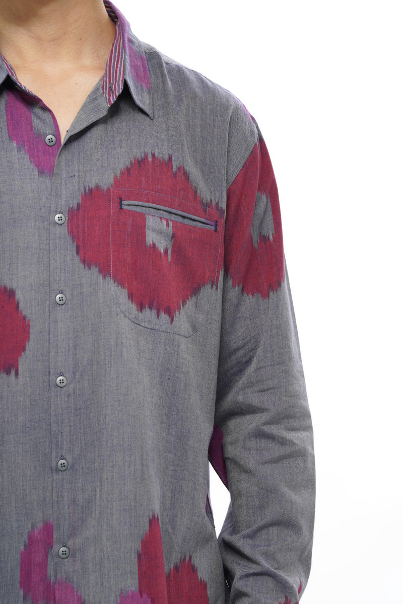 UME MENS FULL SHIRT 100% cotton by Translate Men in blue color for men in Singapore