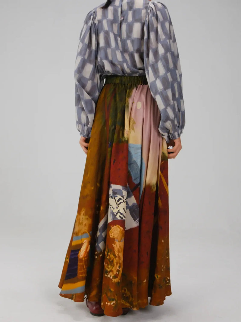Umbrella Skirt - Lakeside cotton by CORD for women in Singapore