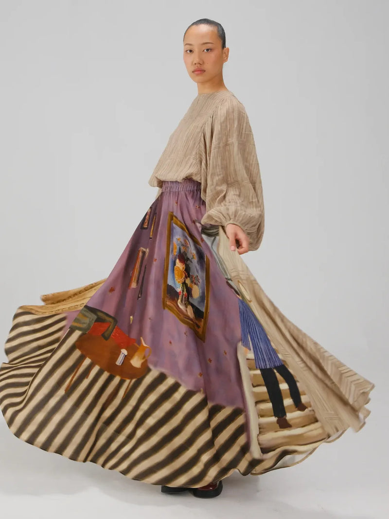Umbrella Skirt - Living Room cotton by CORD for women in Singapore
