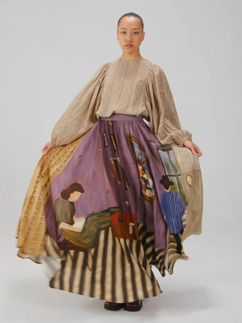 Umbrella Skirt - Living Room cotton by CORD for women in Singapore