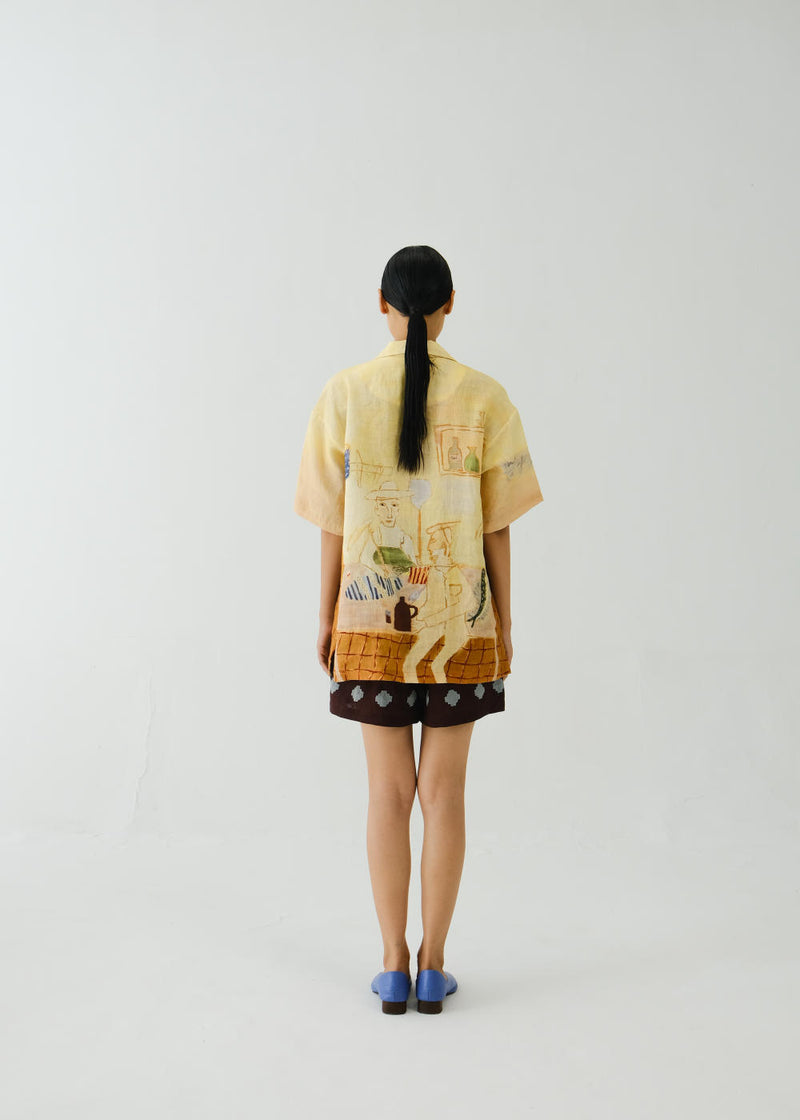 Unisex Shirt-Fisherman linen by CORD for women in Singapore