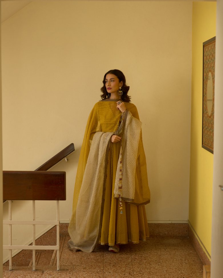 Lopa Dupatta chanderi dupatta by SWATTI KAPOOR in multi-color for women in Singapore