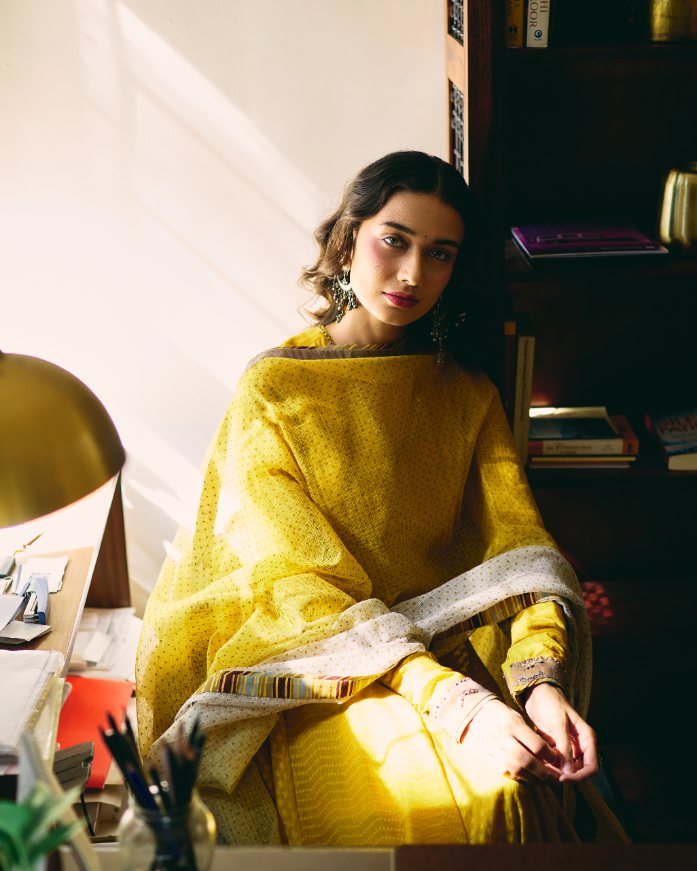 Lopa Dupatta chanderi dupatta by SWATTI KAPOOR in multi-color for women in Singapore