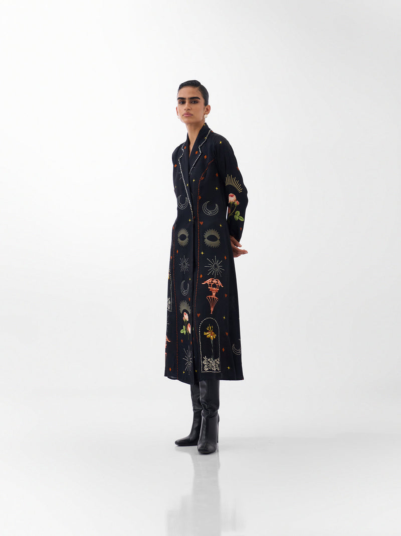 Willow Maxi-Postcards And Petals viscose dress by NOIB in multi-color for women Worldwide