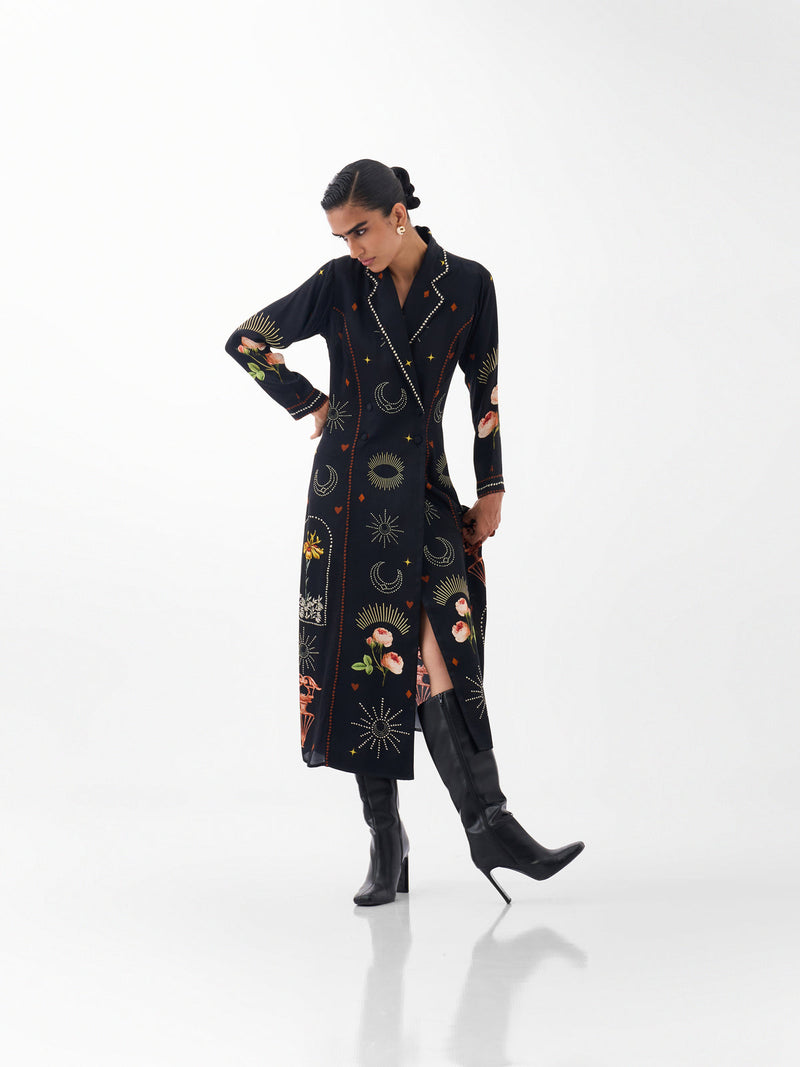 Willow Maxi-Postcards And Petals viscose dress by NOIB in multi-color for women Worldwide